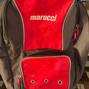 Red Used Adult Unisex Marucci Backpacks & Bags Bag Type