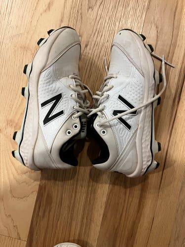 White Adult Molded Cleats New Balance