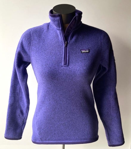 Patagonia Women's Purple Better Sweater 1/4-Zip Pullover Fleece Jacket ~ Size XS