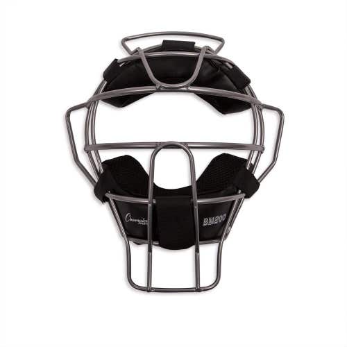 Champion Sports 18 oz. Lightweight Baseball / Softball Umpires Face Mask, Silver