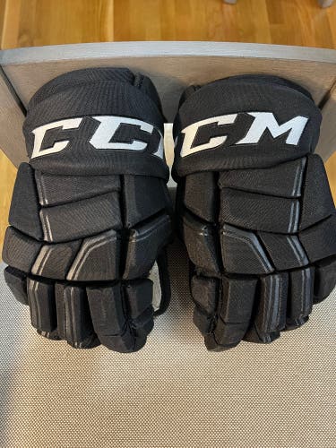 Black CCM HGQL 14" Pro Stock Gloves