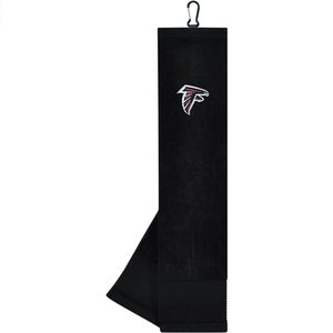 NEW Team Effort Atlanta Falcons Face/Club Tri-Fold Embroidered Golf Towel