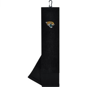 NEW Team Effort Jacksonville Jaguars Face/Club Tri-Fold Embroidered Golf Towel