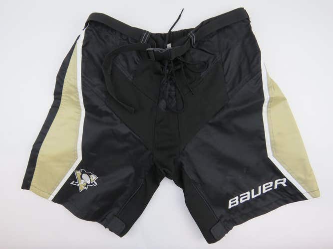 Bauer Pittsburgh Penguins NHL Pro Stock Ice Hockey Player Pant Shell Medium