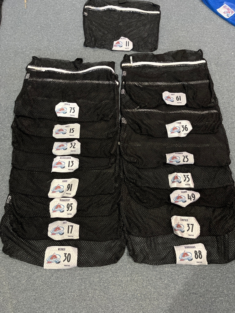 Used Black Colorado Avalanche Practice Laundry Bags Pick Your Bag
