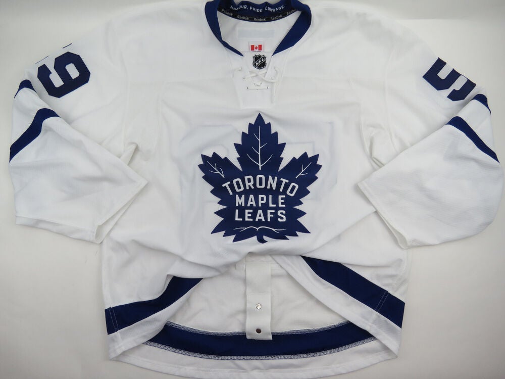 Frankie Corrado 2015-16 Toronto Maple Leafs 1967 Style Game Used Worn Jersey  58