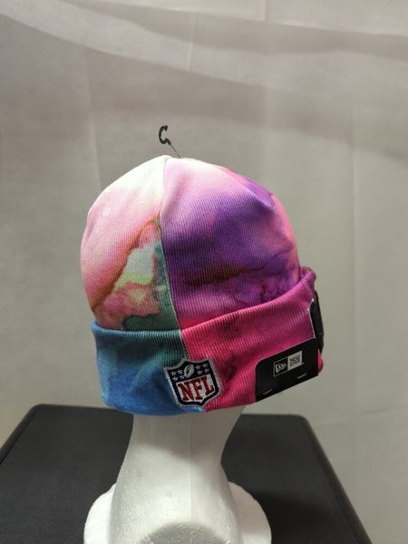 Women's New Era Pink/Black New York Giants 2022 NFL Crucial Catch Pom Knit  Hat