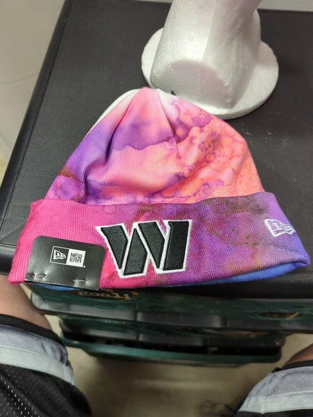 New Era Women's Washington Commanders Crucial Catch Tie Dye Knit Beanie - Each