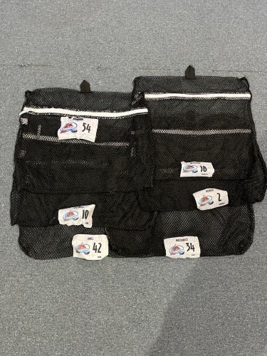 Used Black Colorado Avalanche Workout/Game Laundry Bag Pick Your Bag