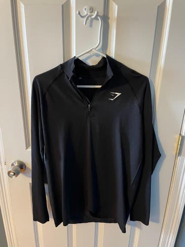 GymShark Men’s Quarter-zip Black Large