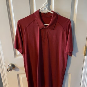 Lululemon Men’s Golf Shirt Red Large