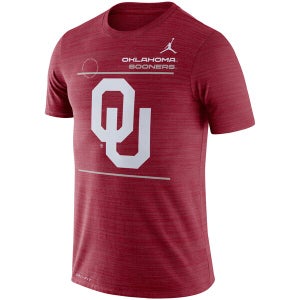 new mens XL nike air jordan oklahoma sooners Dri-Fit velocity Legend short sleeve tee