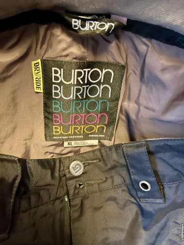 BURTON Women's Dry Ride Snowboard Pants Cargo Black XL