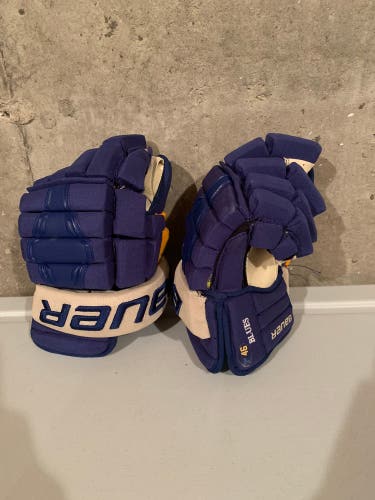 St Louis Blues Jake Walman Game Worn Gloves