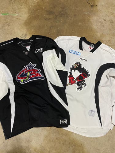 Pro Stock Jersey Bundle WBS Penguins and Columbus Blue Jackets