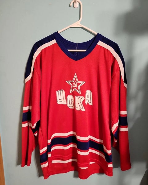 Vintage Detroit Red Wings Red CCM Maska Hockey Jersey Adult Size XXL