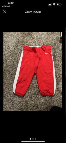 Red New Medium Nike Team Defender Game Pants