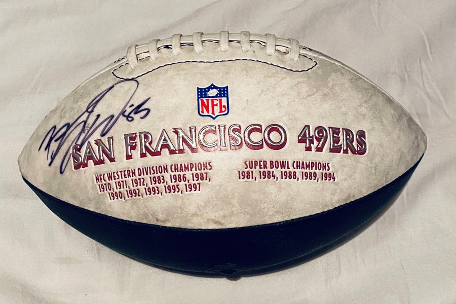 San Francisco 49ers Full Size Official NFL Autograph Signature Series White  Panel Football by Wilson