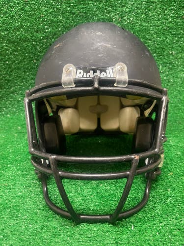 Adult Medium - Riddell Revolution Football Helmet - Black Matte