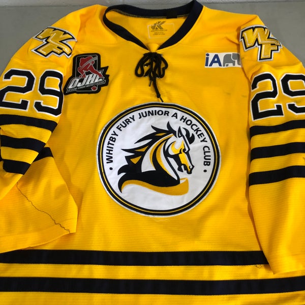 Whitby Fury JrA Large yellow game jersey #29