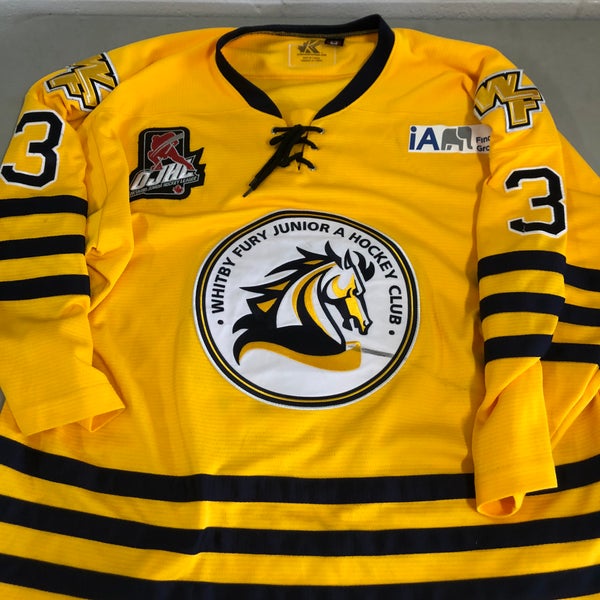 FREE SHIPPING OJHL Whitby Fury XL Game jerseys