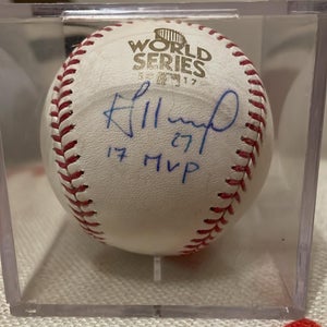 Jose Altuve signed ball 2017 World Series
