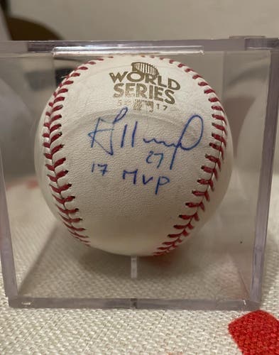 Jose Altuve signed ball 2017 World Series
