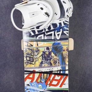ALIBI SICTER WIDE SNOWBOARD SIZE 157 CM WITH NEW CHANRICH size BINDINGS