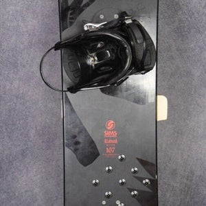 SIMS RITUAL WIDE SNOWBOARD SIZE 167 CM WITH RIDE EXTRA LARGE BINDINGS