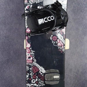 BURTON BULLET SNOWBOARD SIZE 157 CM WITH NEW PICCO LARGE BINDINGS