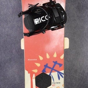 WINTERSTICK CRAZY HORSE SNOWBOARD SIZE 157 CM WITH NEW PICCO LARGE BINDINGS