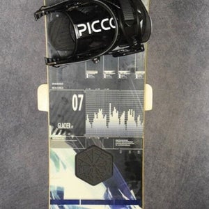 HEELSIDE GLACIER 07 SNOWBOARD SIZE 159 CM WITH NEW PICCO LARGE BINDINGS