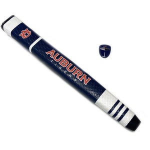 NEW Team Golf Auburn Tigers Navy/White Jumbo Putter Grip w/Ball Marker