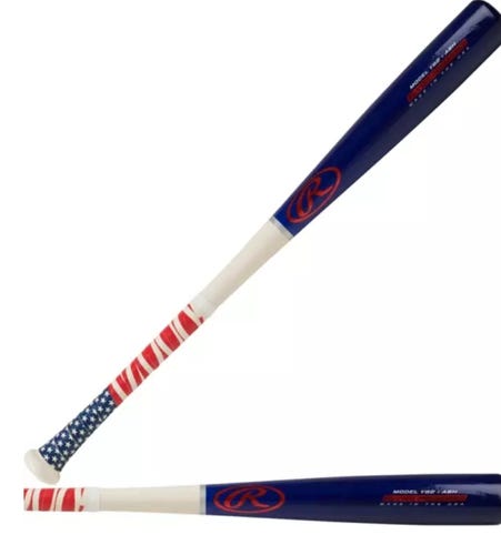 Rawlings Wood Player Preferred Y62 Red/White/Blue Bat (-7.5) 22.5 oz 30" Read Below!
