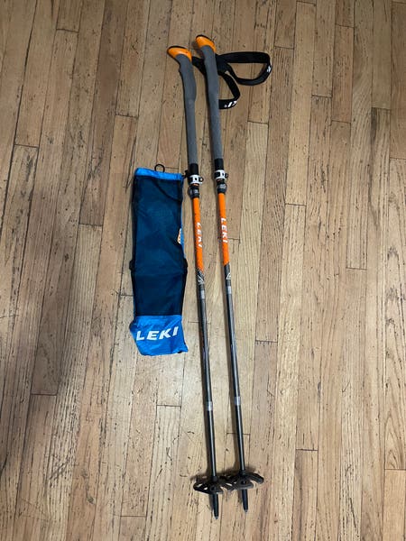 LEKI VARIO CARBON TOURSTICK 未使用品 LEKI Tour Stick Vario Carbon Adjustable Ski Poles | SidelineSwap