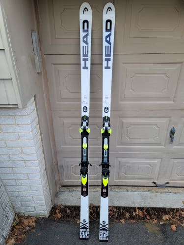 HEAD Worldcup JR iSG 200cm/36meter With Bindings- JR SG Skis with a short Radius of 36meters