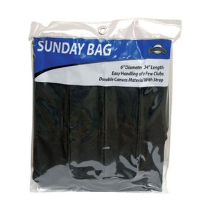 On Course Golf Sunday Bag (Black, 6" x 34") Golf Carry Bag NEW