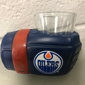 Edmonton Oilers Wrist shot glass & holder