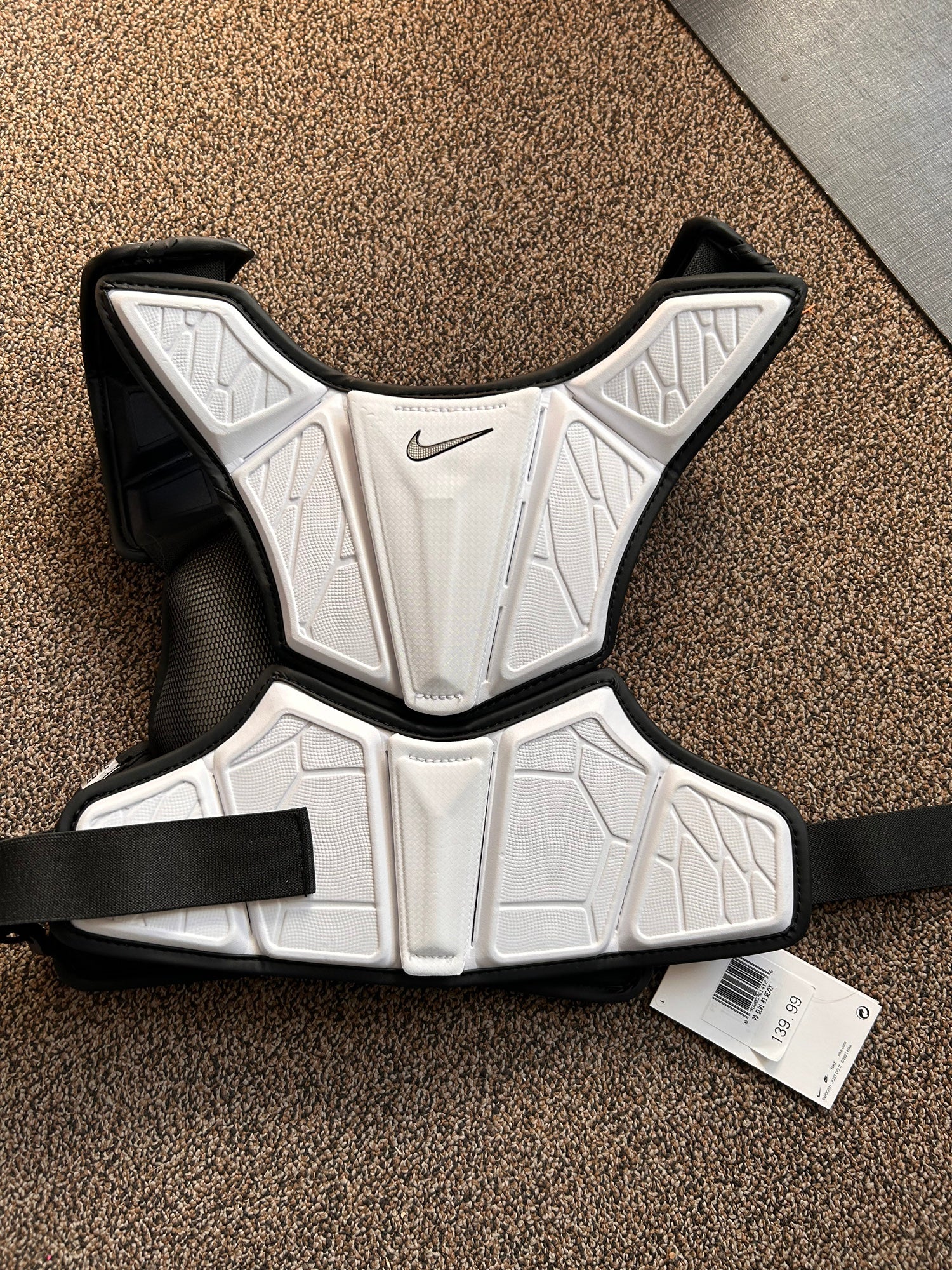 New Adult Large Nike Vapor Elite Shoulder Pads Lax Lacrosse Speed Liner  Chest Pad NOCSAE