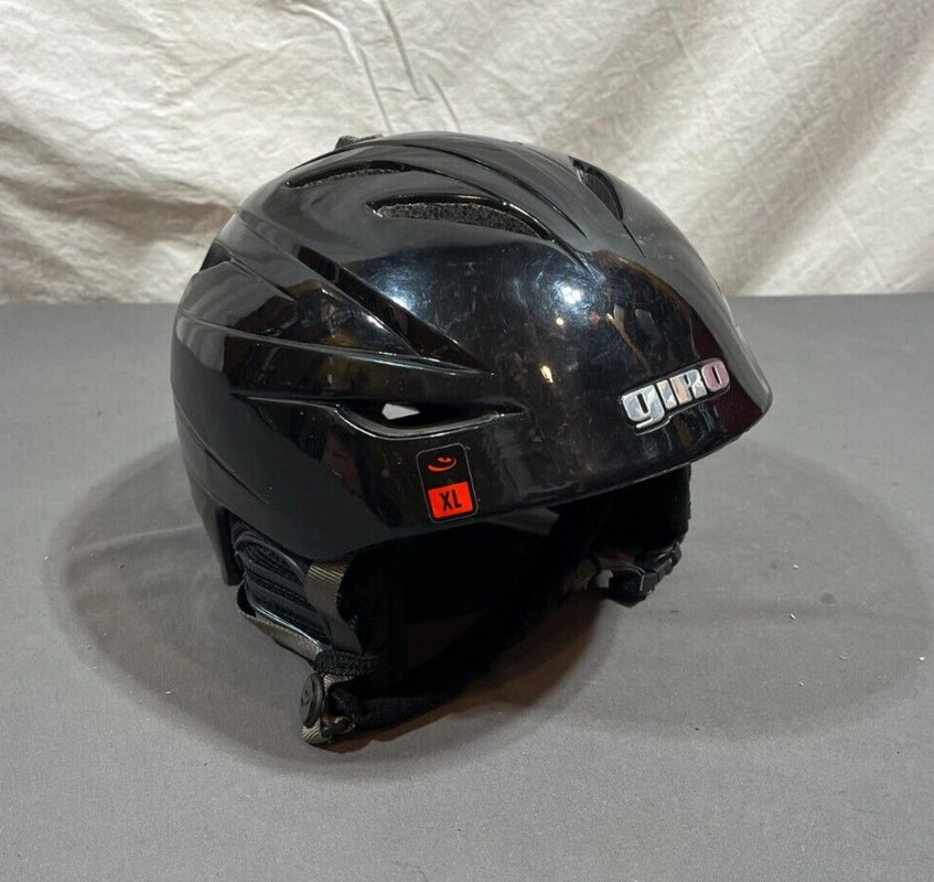 NOS Giro G10 Gloss Black Ski/Snowboard Helmet XL 59-60.5cm NEW Fast Shipping