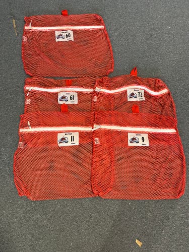 Used Red Colorado Avalanche Large Workout Laundry Bag Pick Your Bag