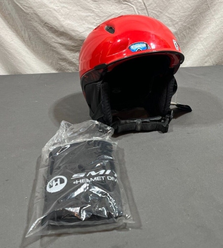 NOS Smith Optics Transport Ski/Snowboard Helmet Red Dark Sky S 51-55cm +Bag NEW