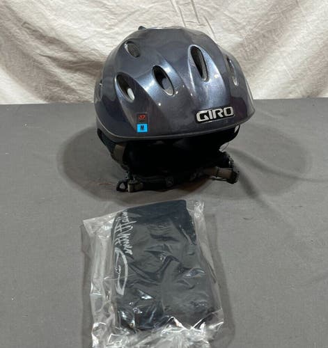 NOS Giro Fuse Gunmetal Gray Ski/Snowboard Helmet M 55.5-59cm +Smith Bag NEW