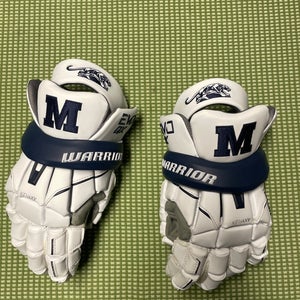 Used Player's Warrior large EVO QX Lacrosse Gloves