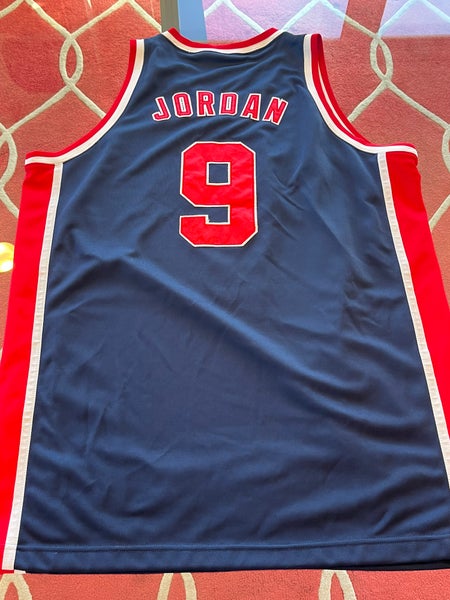 Michael Jordan Signed Nike 1992 Team USA Blue Jersey