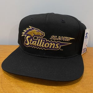 St Louis Stallions Hat Snapback Cap Vintage 90s Starter NFL Football Defunct NWT