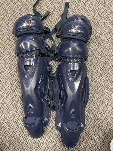 Adidas 17” Navy Pro Baseball Catcher’s legs
