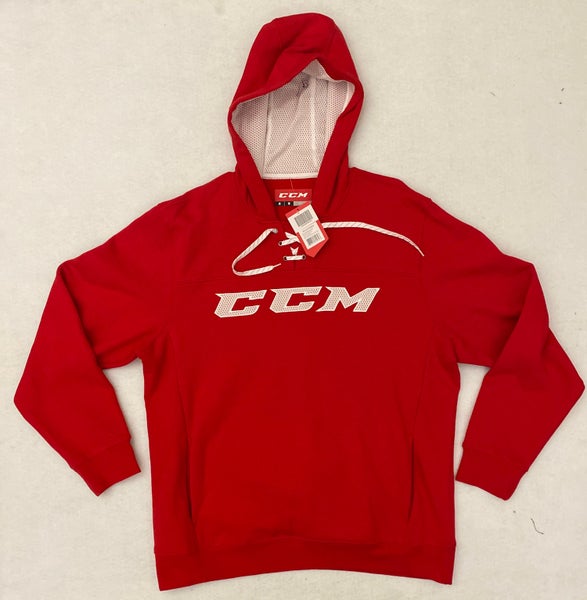 New Jersey Devils CCM Women's Vintage Pullover Hoodie - Red