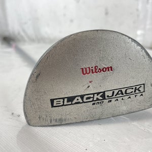 Used Wilson Black Jack 850 Balata Mallet Golf Putter 35"