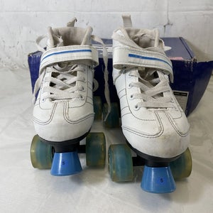Used Roller Derby Laser 7.9 Girl's Speed Quad Roller Skates Size 5